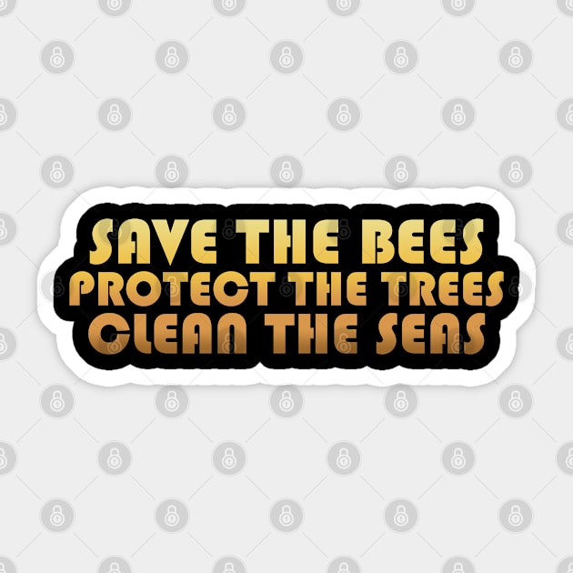 Save The Bees Sticker by JDaneStore